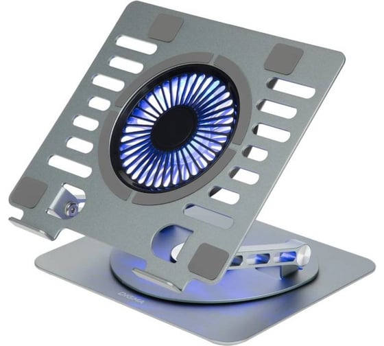 Подставка охлаждающая для ноутбука DIGMA D-NCP170-1xRGB110-360, до 17 дюймов, 240x230x50 мм, 1 вентилятор 110 мм, 2 USB, 28 дБ, 940 г 2071669