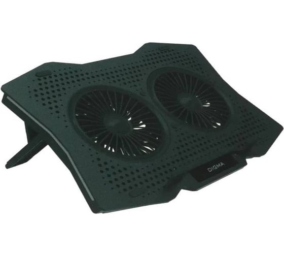 Подставка охлаждающая для ноутбука DIGMA D-NCP180-2x110RGB, до 18 дюймов, 410x280x34 мм, 2 вентилятора 110 мм, 2 USB, 20 дБ, 700 г 2078645