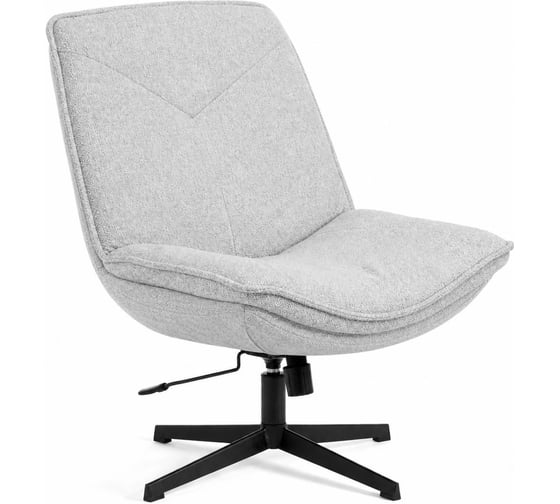 Кресло лаунж Tetchair Космо/Cosmo велюр/букле, vt шейп серый 26224
