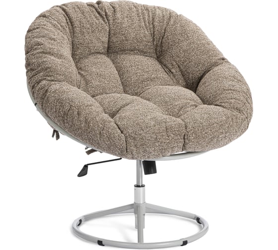 Кресло Tetchair Клауд Хоум/Cloude Home металл капучино, букле, коричневый 25916