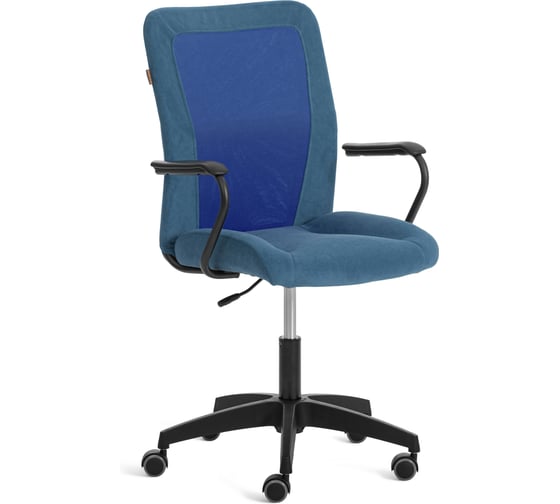 Кресло Tetchair Стафф/Staff велюр/сетка, синий/синий 26210