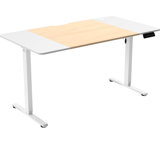 Стол компьютерный ZONE51 ZONE 51 e-Freeflow 140x75 Light Wood-White Z51-FLD-FFL-LWWH4