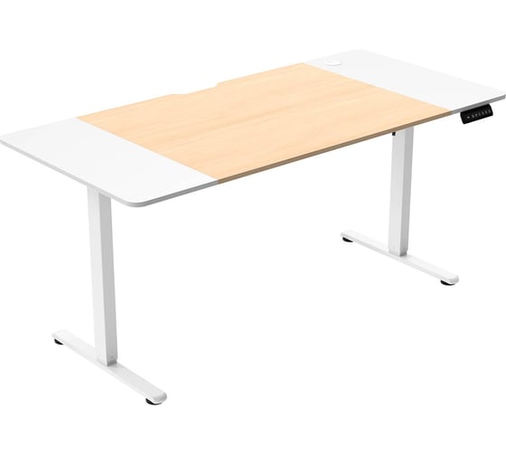 Стол компьютерный ZONE51 ZONE 51 e-Freeflow 160x75 Light Wood-White Z51-FLD-FFL-LWWH6
