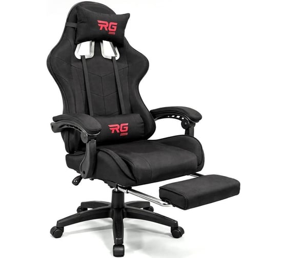 Кресло игровое BYROOM RG HEALER, ткань, черный, с подставкой для ног BRGF813F/B