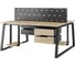 Стол офисный Kobor TR/2-140/120, черный/Natural 217139 5