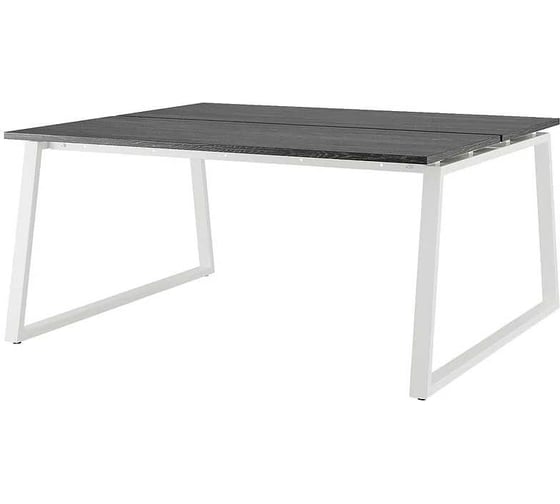 Стол офисный Kobor TR/2-140/120, белый/Wood 217430