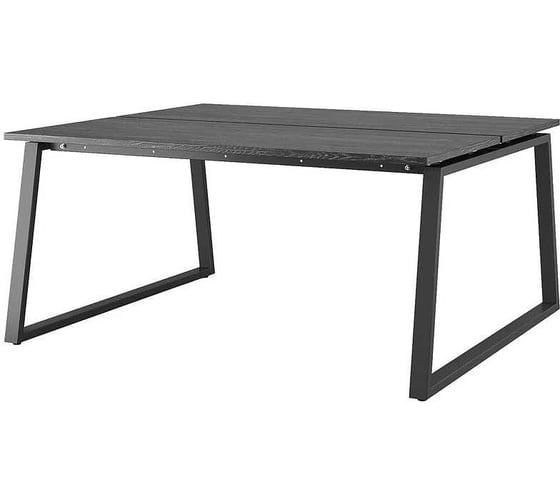 Стол офисный Kobor TR/2-140/120, черный/Wood 217118