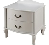 Прикроватная тумбочка Мебелик Джульетта 2 ящика, молочный дуб 5825