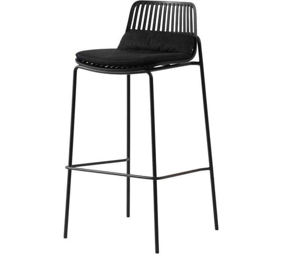 Стул барный Стул Груп Louran с подушкой, чёрный D-012H-75 black