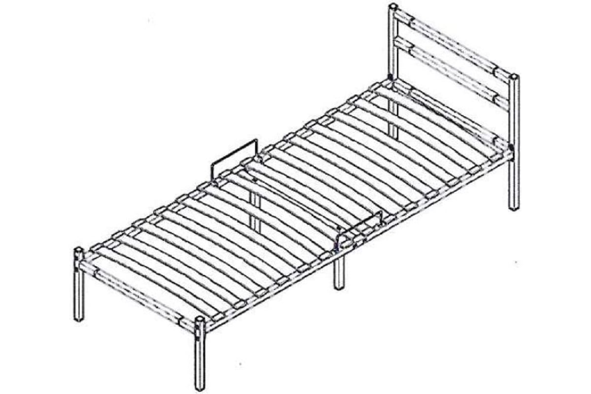 Металлическая кровать мета 1600 х 2000