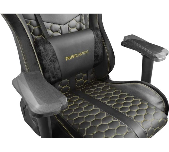 Компьютерное игровое кресло Trust Resto GXT 712 23784 черное кожзам Б0051859