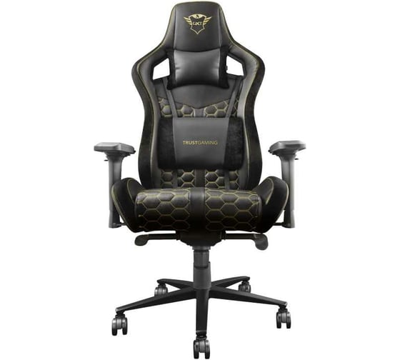 Компьютерное игровое кресло Trust Resto GXT 712 23784 черное кожзам Б0051859