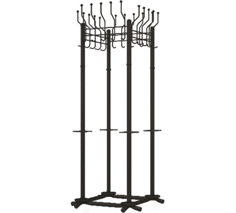 Вешалка ТИТАН МЕТА Гардикс-4 черный 4607078058104