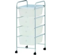 Передвижная тележка UniStor BUGGY с тремя ящиками, на колёсиках 32x36.5x76 см 210716