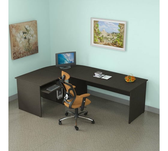Стол руководителя ФЕЛИКС Система-M 180x89x74.5 см дуб ферраре ПК-ССМ-СТ180x89/Д-В1-179