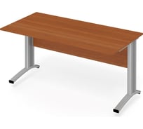 Рабочий офисный стол ФЕЛИКС 160x80x74.5 см миланский орех светлый ПК-ССМ-СТ160x80/РД-В1-35