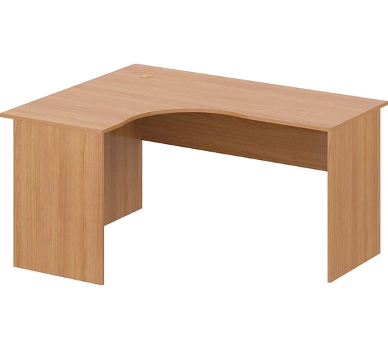 Эргономичный стол ФЕЛИКС 150x120x74.6 см ольха ПК-ЛОГ-СТЭ150x120ЛД/18-В1-24
