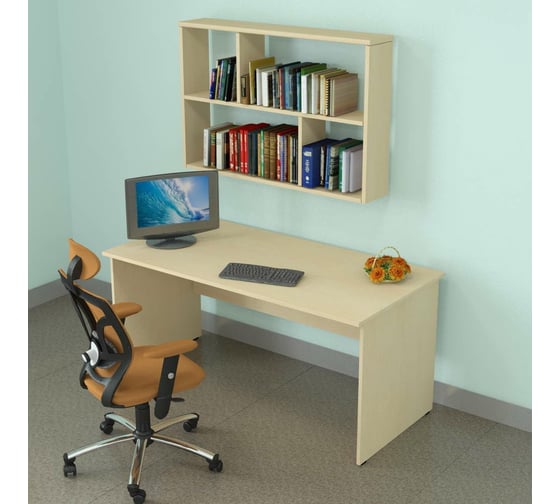 Стол руководителя ФЕЛИКС Система-M 180x89x74.5 см клен ПК-ССМ-СТ180x89/Д-В1-99