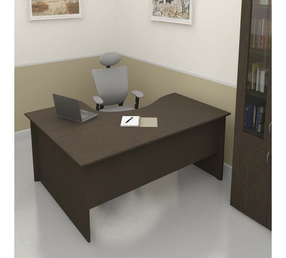 Эргономичный стол ФЕЛИКС Система-M 160x120x74.5 см дуб ферраре ПК-ССМ-СТЭ160x120П/Д-В3-179