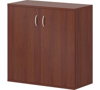 Низкий офисный шкаф ФЕЛИКС Логистика 75x35.1x74.6 см миланский орех темный ПКПК-ЛОГ-Ш75Х75/35-В1-34