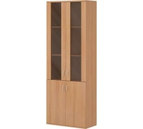 Высокий шкаф ФЕЛИКС Логистика 75x35.1x201.6 ольха шагрень ПК-ЛОГ-ШК202Х75С2Д2/35-В1-24