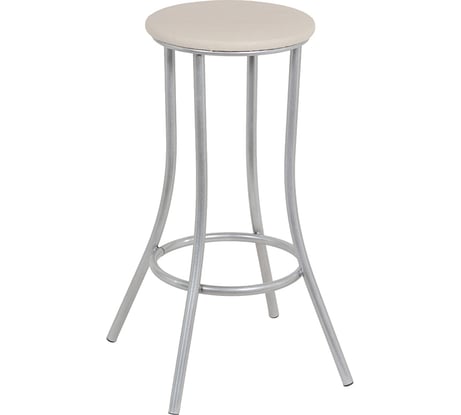 Высокий табурет ццц.Стулья.Сайт мягкий барный на металлокаркасе светлый 1625