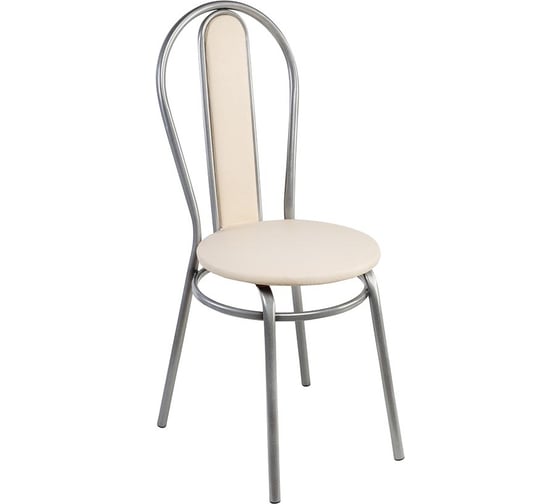 Белый мягкий кухонный стул