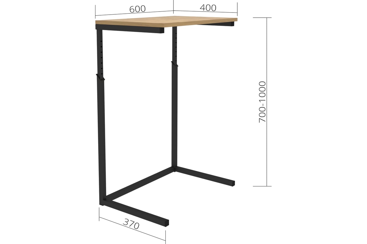 Стол приставной 1000х400х750 мм код 41763