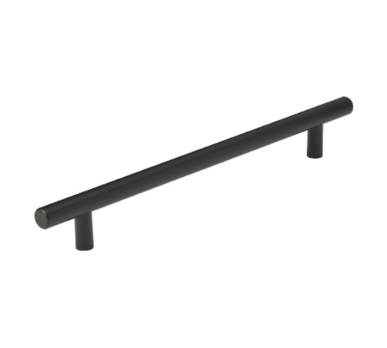Ручка-рейлинг Mebax d 12 мм, 256/306 мм черный матовый 00-00001618