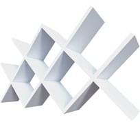 Полка QWERTY Рим цвет белый, в сборке 100x52x15 см, толщина 1,5 см 72013