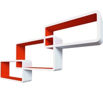 Комплект полок QWERTY Нью-Йорк 44x24x10 см, 40x20x10 см, 36x16x10 см, толщина 1,5 см 72010