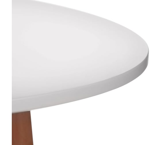 Стол Tetchair MARS T1004 МДФ/дерево, 80x80x75 см, White белый / Natural натуральный 15186