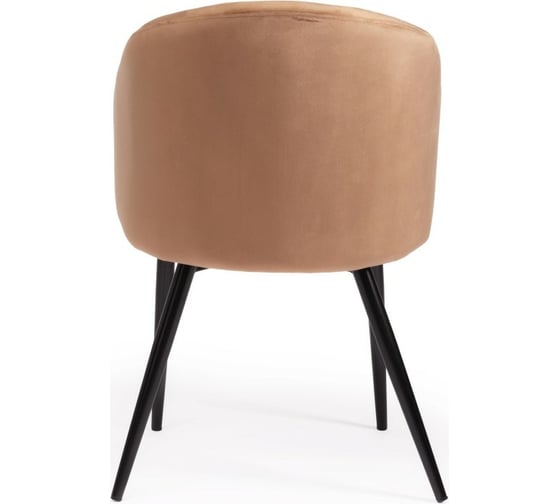 Кресло Tetchair LA FONTAIN 004 вельвет/металл, 60x57x84 см, 2 шт коричневый HLR11/черный 15189