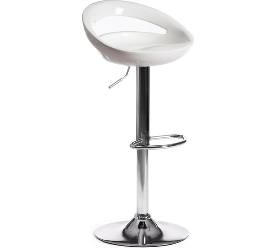 Барный стул Tetchair VIKA KY806 металл/пластик, 46x40x77-98 см, белый/хром 15092
