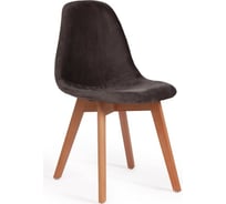 Стул Tetchair CINDY SOFT C1021F1 вельвет/дерево, 53x45x81 см, серый HLR 24/натуральный 15846