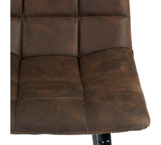 Барный стул Tetchair SPICE 8078 металл, ткань наппа, 51x42x104 см, темно-коричневый/черный 13292