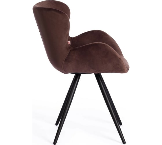 Кресло Tetchair BOEING 9120 металл/вельвет, 42x58x84.5x47 см, 2 шт коричневый (HLR19)/черный 15540