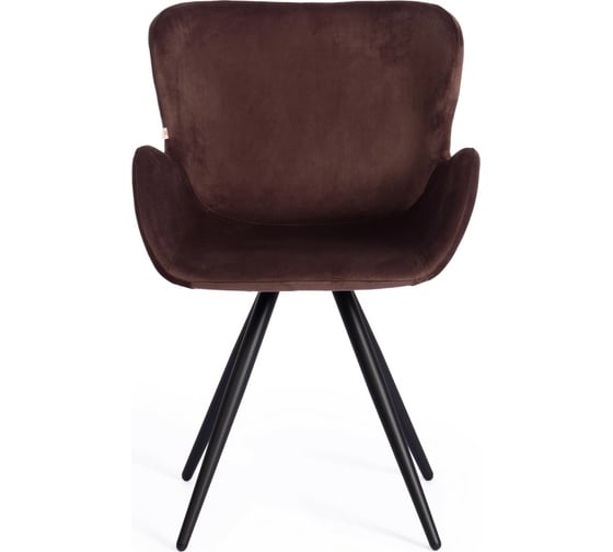 Кресло Tetchair BOEING 9120 металл/вельвет, 42x58x84.5x47 см, 2 шт коричневый (HLR19)/черный 15540