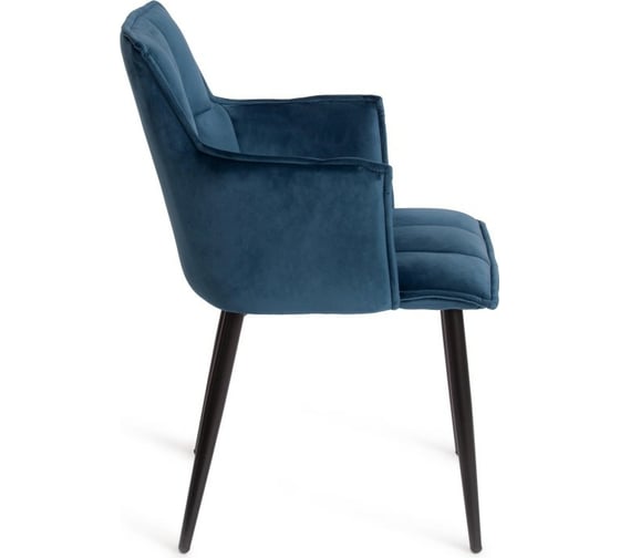Кресло Tetchair SASKIA 8283 металл/ткань, 55x61x85 см, 2 шт синий G062-48/черный 14158