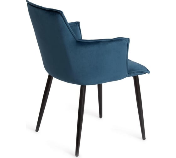 Кресло Tetchair SASKIA 8283 металл/ткань, 55x61x85 см, 2 шт синий G062-48/черный 14158