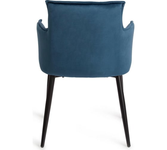 Кресло Tetchair SASKIA 8283 металл/ткань, 55x61x85 см, 2 шт синий G062-48/черный 14158