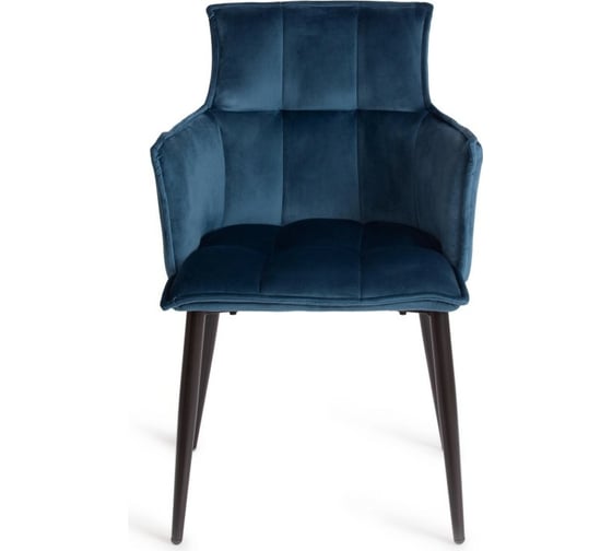 Кресло Tetchair SASKIA 8283 металл/ткань, 55x61x85 см, 2 шт синий G062-48/черный 14158