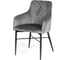 Кресло Tetchair FORZA 5175-2 металл/вельвет, 58x59,5x88 см, серый/черный, G062-40 13294 3