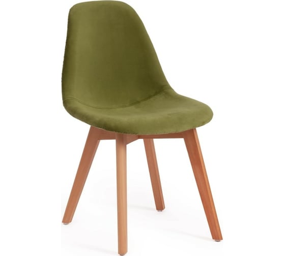 Стул Tetchair CINDY SOFT mod. C1021F1 / 1 шт в упаковке вельвет/дерево, 53x45x81 см, зеленый 15844 1