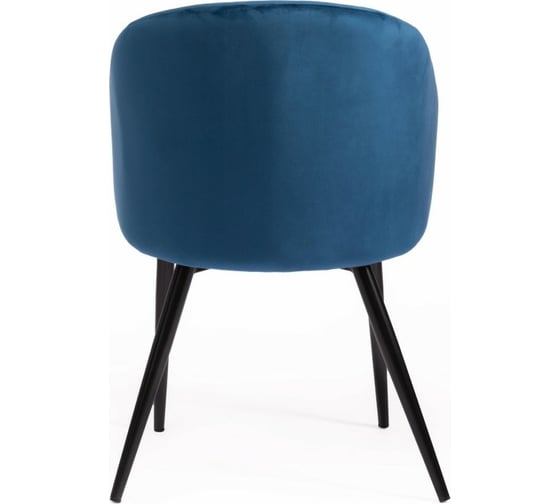 Кресло Tetchair LA FONTAIN 004 вельвет/металл, 60x57x84 см, синий HLR 63/черный 2 шт 15190
