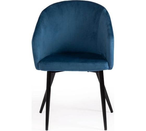 Кресло Tetchair LA FONTAIN 004 вельвет/металл, 60x57x84 см, синий HLR 63/черный 2 шт 15190