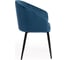 Кресло Tetchair LA FONTAIN 004 вельвет/металл, 60x57x84 см, синий HLR 63/черный 2 шт 15190 2