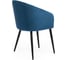Кресло Tetchair LA FONTAIN 004 вельвет/металл, 60x57x84 см, синий HLR 63/черный 2 шт 15190 3