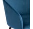 Кресло Tetchair LA FONTAIN 004 вельвет/металл, 60x57x84 см, синий HLR 63/черный 2 шт 15190 6