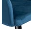 Кресло Tetchair LA FONTAIN 004 вельвет/металл, 60x57x84 см, синий HLR 63/черный 2 шт 15190 7